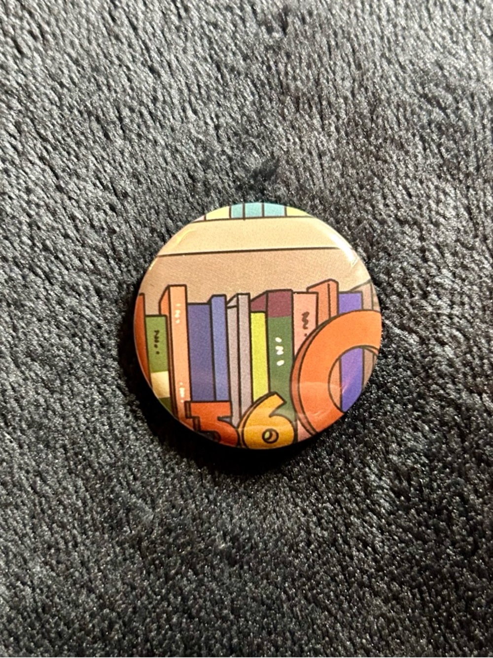Cozy Cat & Books Button Set Upcycled Bookmark Pins 1.25in - Picture 6 of 9